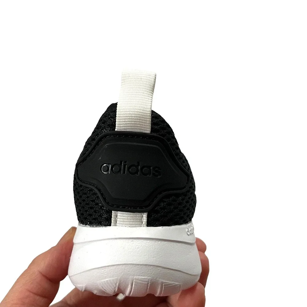 Adidas Little Boys Girls‎ Slip on Sneakers Sz 12 Black-White Lightweight Comfort